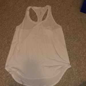 Lululemon White Racerback Tank